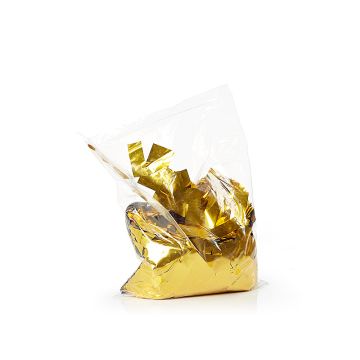 Gold Confetti 1 kg metallic rectangular