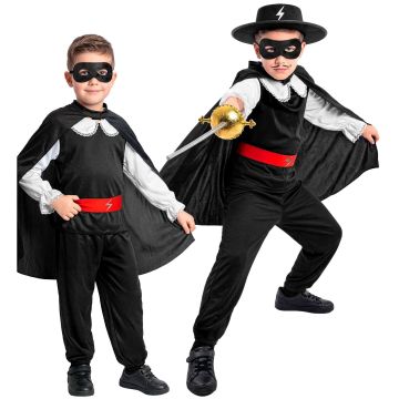 Masked Hero Costume with Cloak
