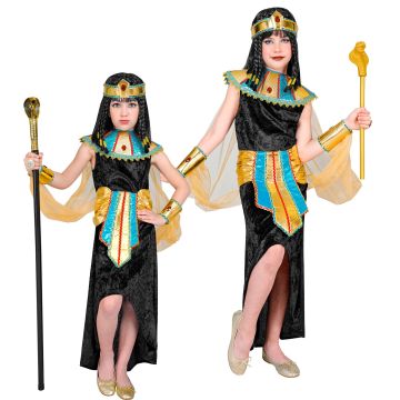 Egyptian Queen Costume with Collar in Black