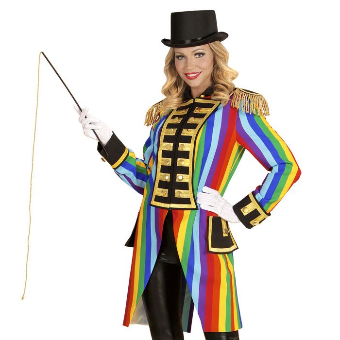 Rainbow-Coloured Parade Coat for Women