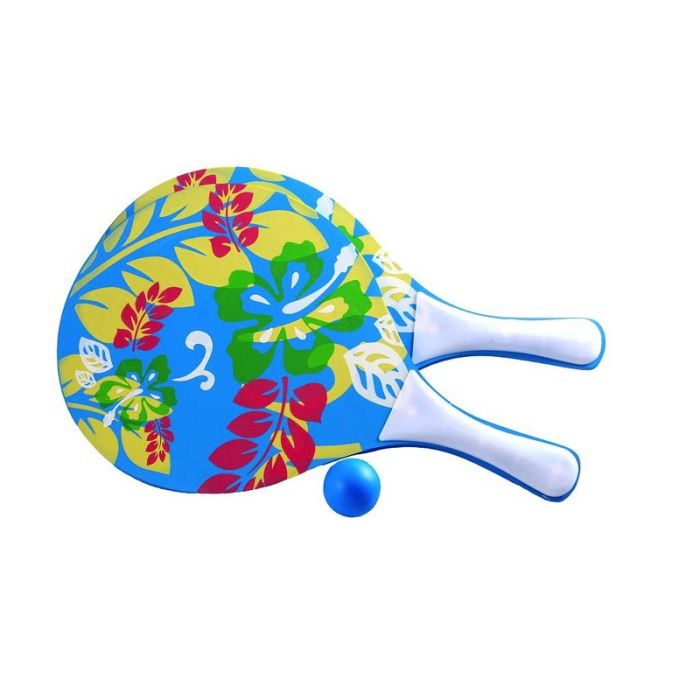 Beach Tennis set with 2 rackets and 1 ball