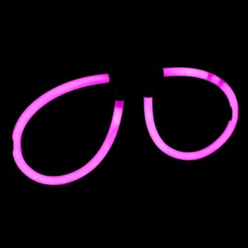 Glow stick glasses pink - onesize