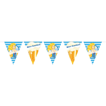 Oktoberfest bunting with girl - 10 meters