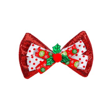 Christmas butterfly sparkling red 