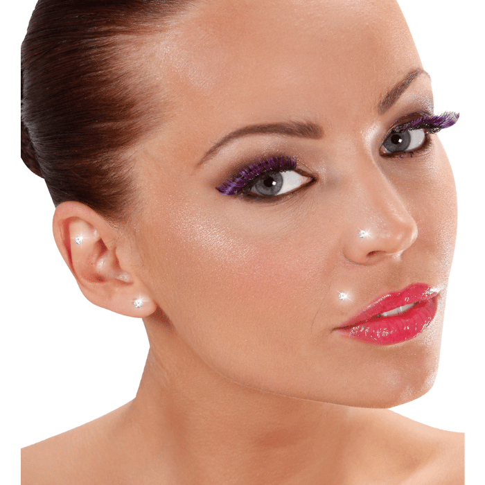 Face Stones Rhinestone Piercing - Set of 2