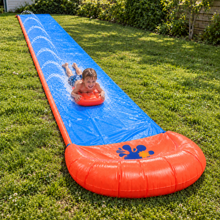 Inflatable Water Slide approximately 485 cm with Surfboard