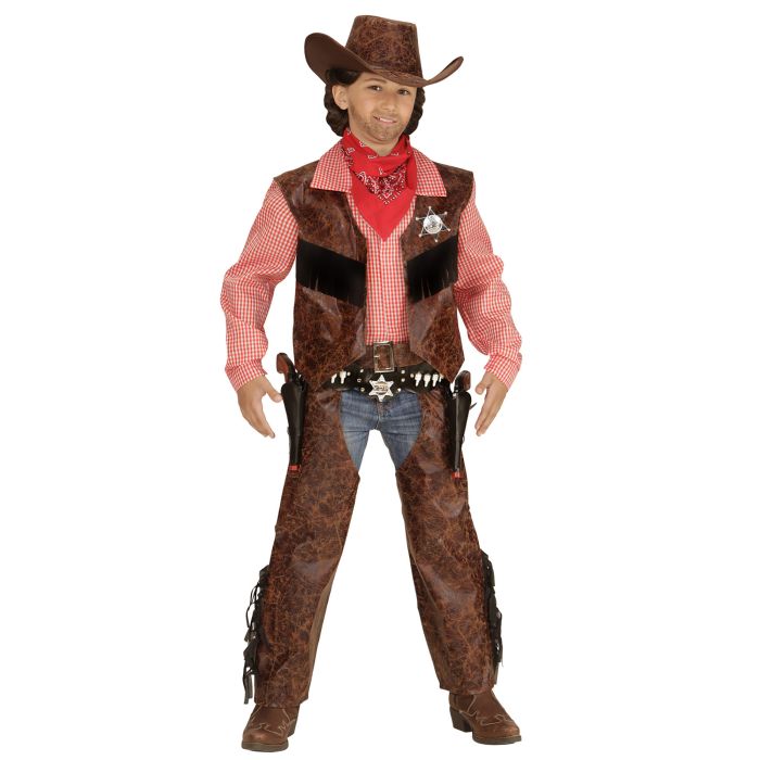 Cowboy Costume with Chaps and Hat