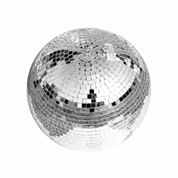 Silver Disco Ball - 25 cm including hanging hook