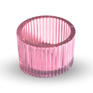 Tealight holder pink 5 cm