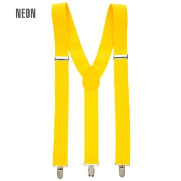 Neon yellow braces - one size