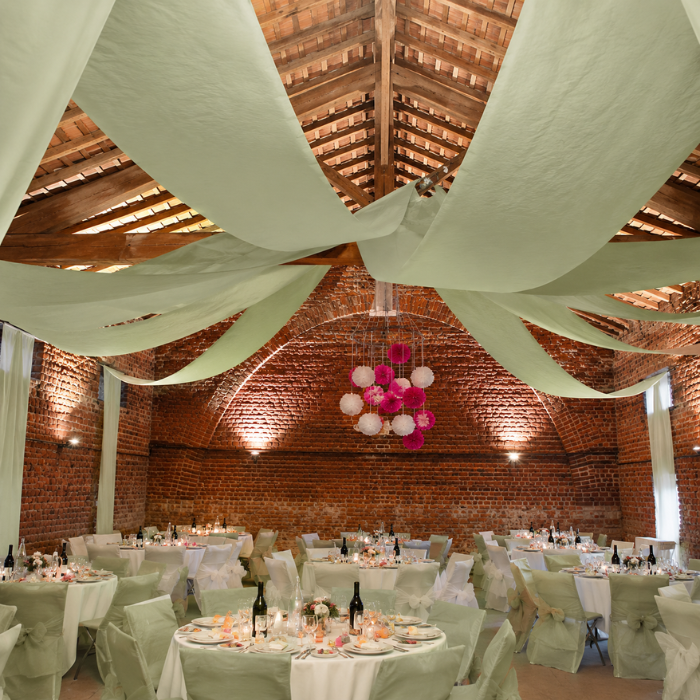 Olive Green Ceiling Banner 12 m