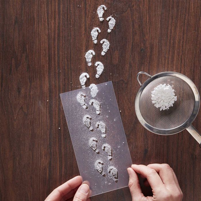 Christmas Elf Footprints 2x - 18 cm