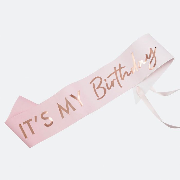 "It's my birthday" Sash - 75cm