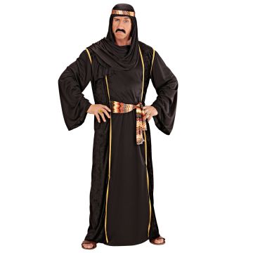 Black sheikh costume for men