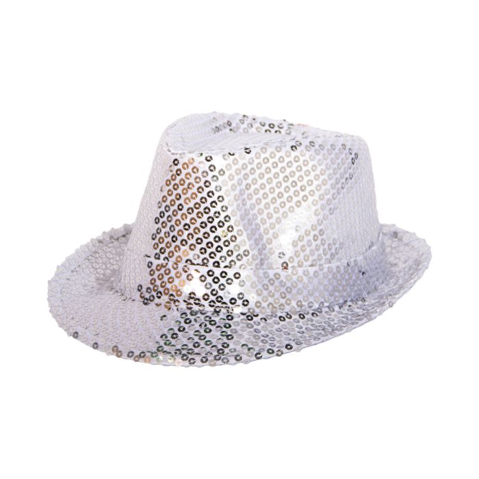 Silver glitter hat