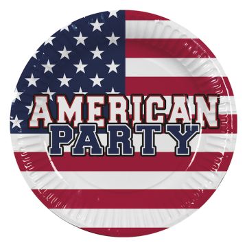 USA paper plates 10x - 23 cm
