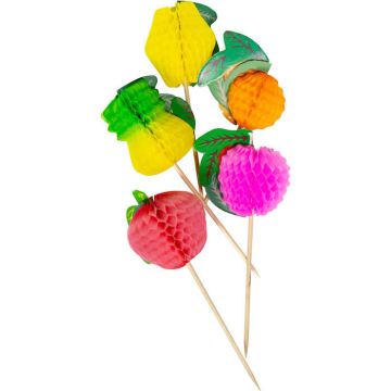 Honeycombs Fruit Wooden Sticks 10x