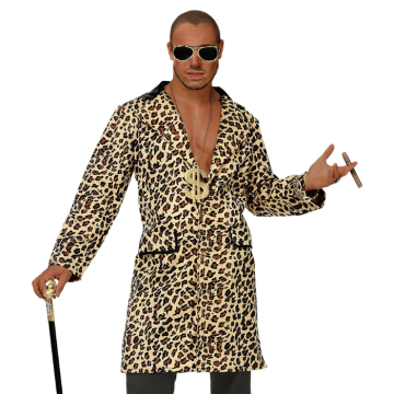 Pimp coat with leopard print