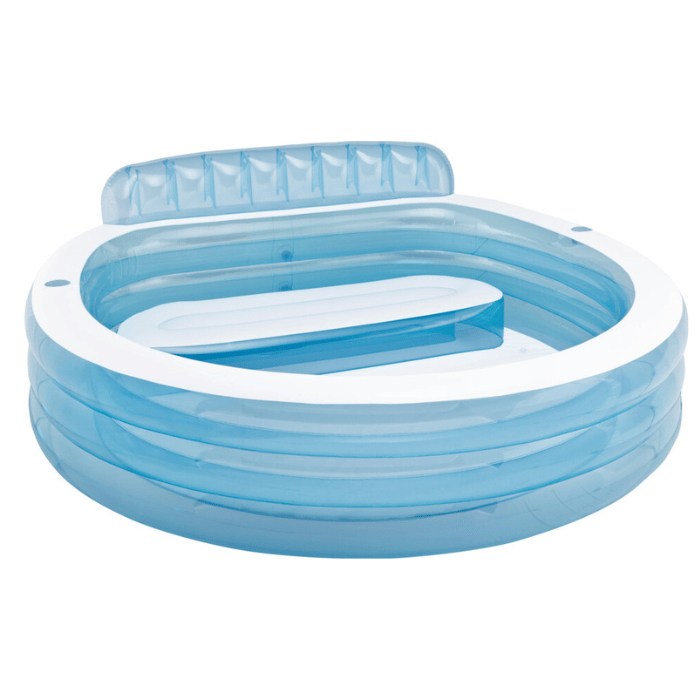 Intex inflatable pool with bench - 229x218x79 cm