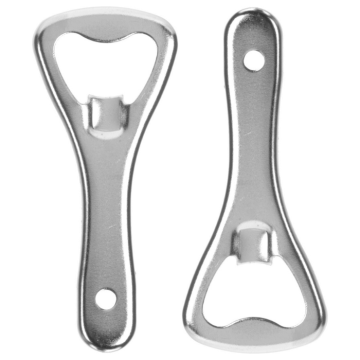 Metal bottle opener set of 2 - 9 cm