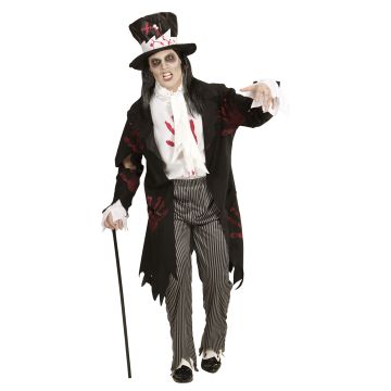 Zombie Groom Costume with Top Hat