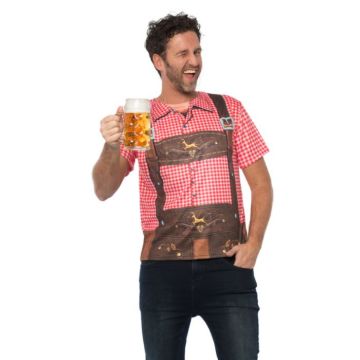 Tyrolean T-shirt with lederhosen design