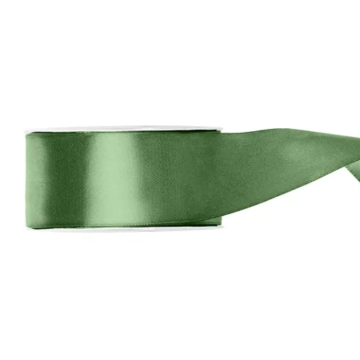 Sage Green Satin Ribbon - 25 mm x 25 m