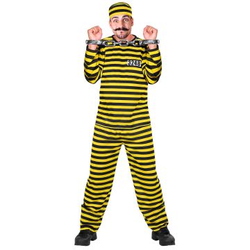 Yellow Prisoner Costume for Men