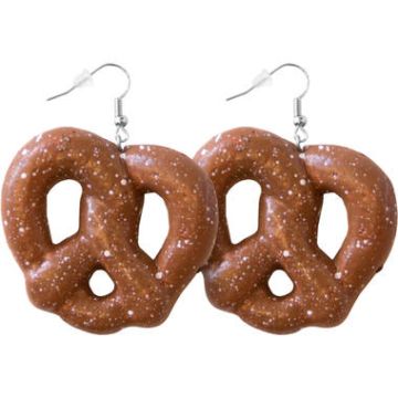 Oktoberfest pretzel ring earrings 