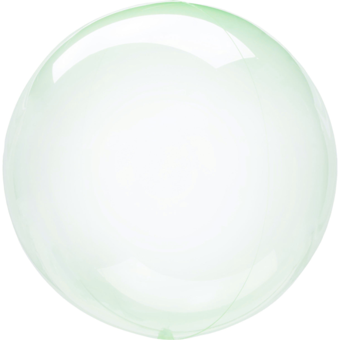 Green Crystal Clear Foil Balloon 45-55 cm