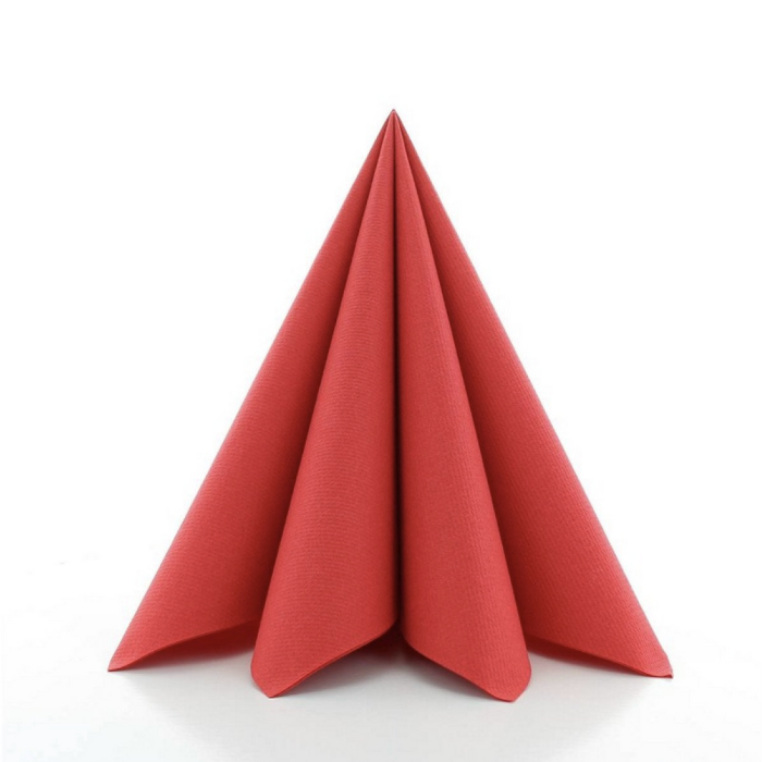 Luxury Napkins Red 12x - 40x40 cm