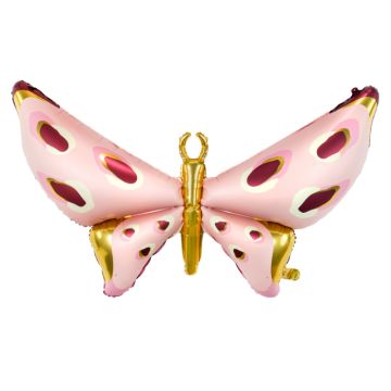 Pink Butterfly Foil Balloon 120x87 cm