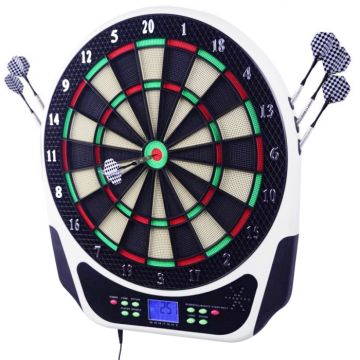 Electronic dartboard incl 6 darts and 30 flights