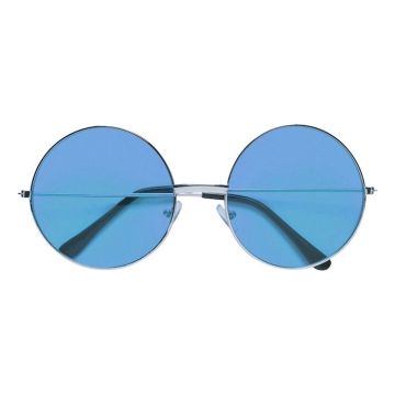 Neon round sunglasses blue - onesize