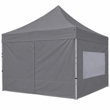 Side Wall with Door for Easy Up Pavilion 3x2 m Grey