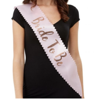 Rose gold Bride To Be sash