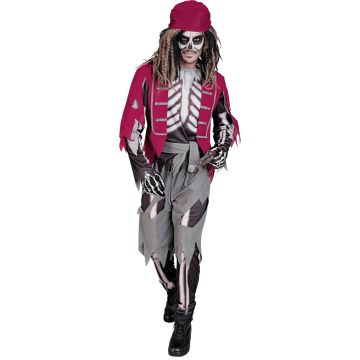 Pirate skeleton costume for men