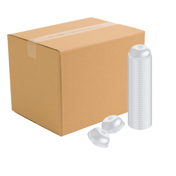 Dome lids for plastic cups 1000x - 0.3-0.5l