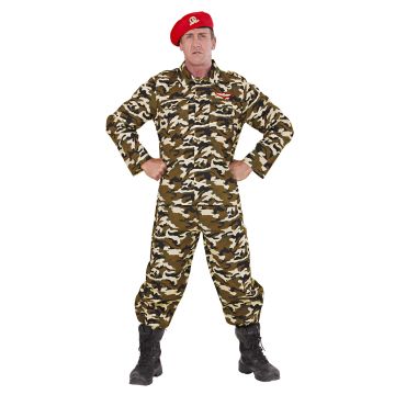 Men's Soldier Costume with Beret