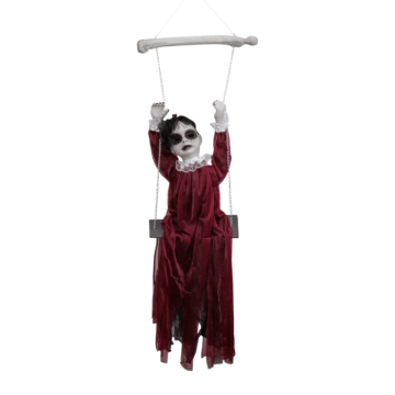 Hanging Halloween Bride with movement, sound and light - 120 cm