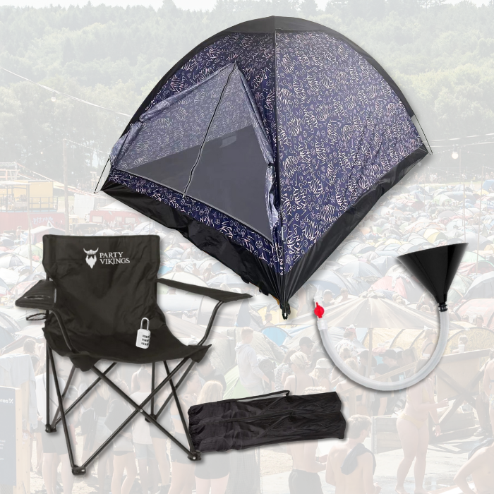 Festival package for 3 people premium - FLOKI tent, festival chair etc.