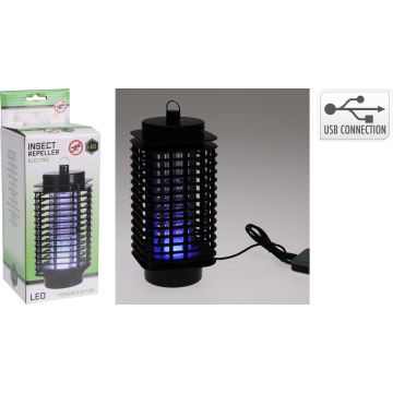 Black Electric Mosquito Killer with UV LED and USB