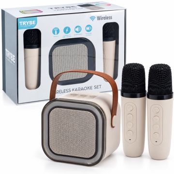 Wireless Karaoke Set with Speaker and 2 Microphones