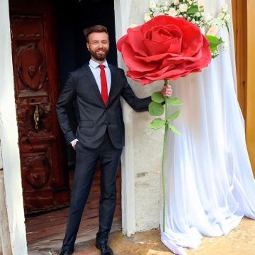 XXL red rose 160 cm