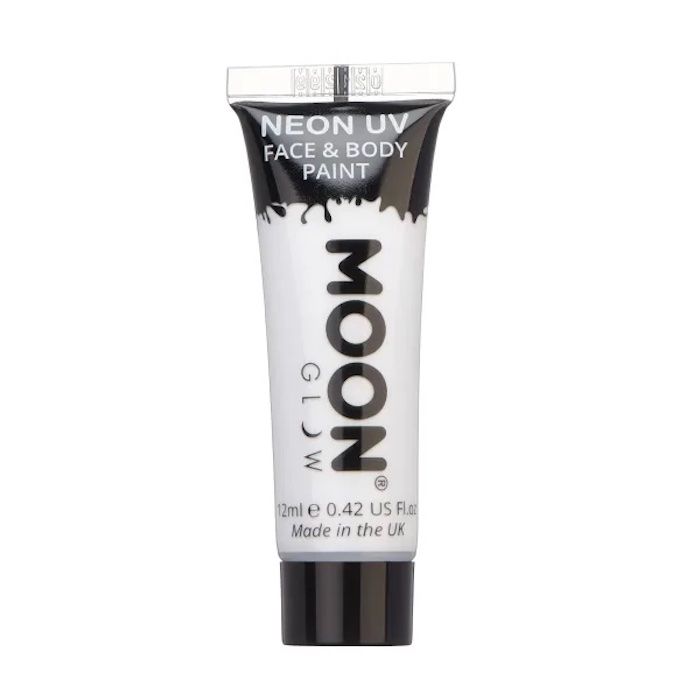 Neon UV Face and Body Paint Intense White 12 ml Moon Creations
