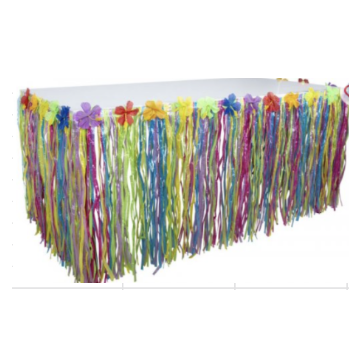 Hawaii Table Skirt Rainbow