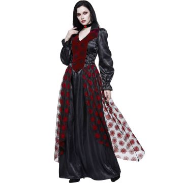 Victorian Vampire Dress with Collar