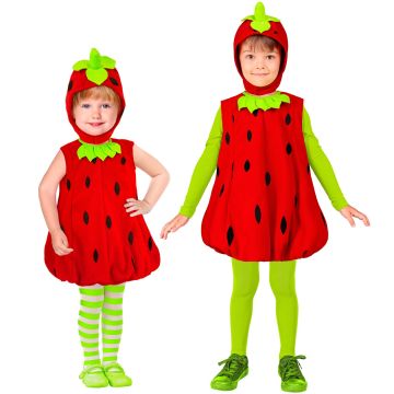 Strawberry Costume for Kids - 2 Pieces