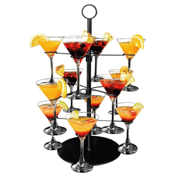 Cocktail Tree for 12 Drinks Black - 55.5 cm