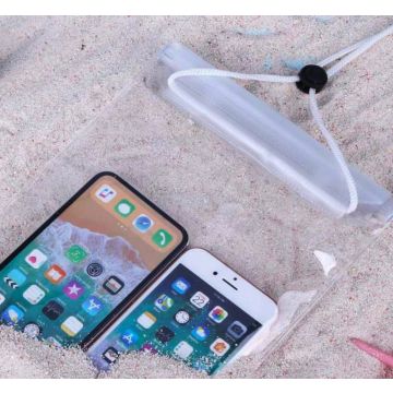 Waterproof transparent mobile pouch 27.5x17.5 cm